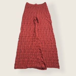 Anthropologie Crocheted Wide Leg Pants